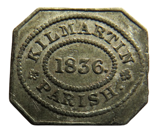 1836 Kilmartin Parish Scottish Church Communion Token