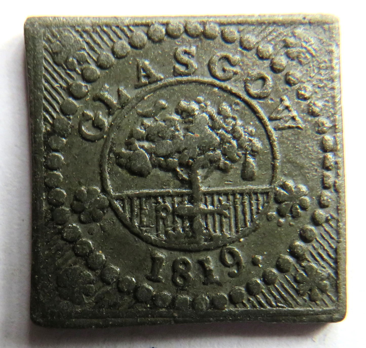 1819 Glasgow Scottish Church Communion Token