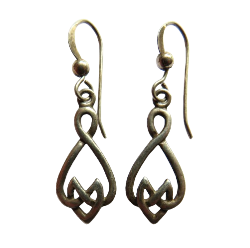 Pair of Ladies Sterling Silver Drop Earrings By Kit Heath
