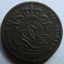 Load image into Gallery viewer, 1869 Belgium One Centime Coin
