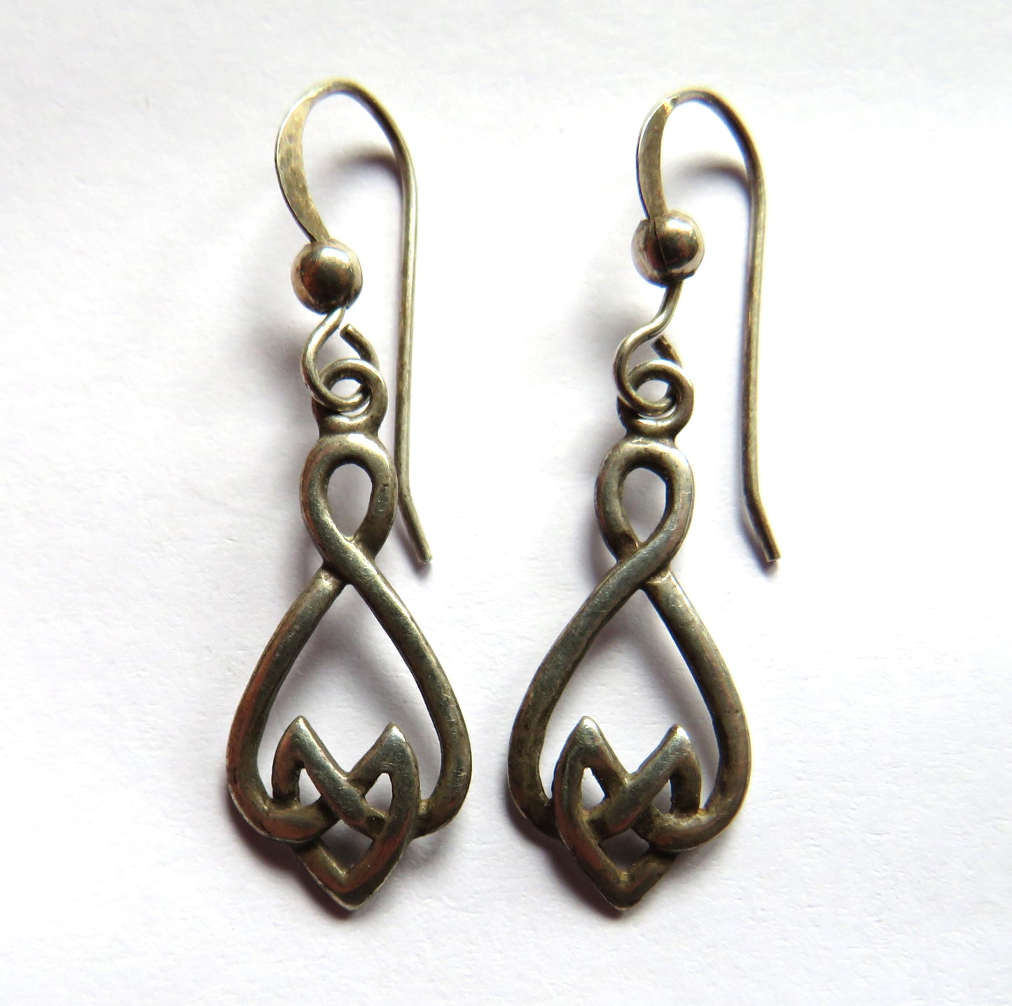Pair of Ladies Sterling Silver Drop Earrings By Kit Heath