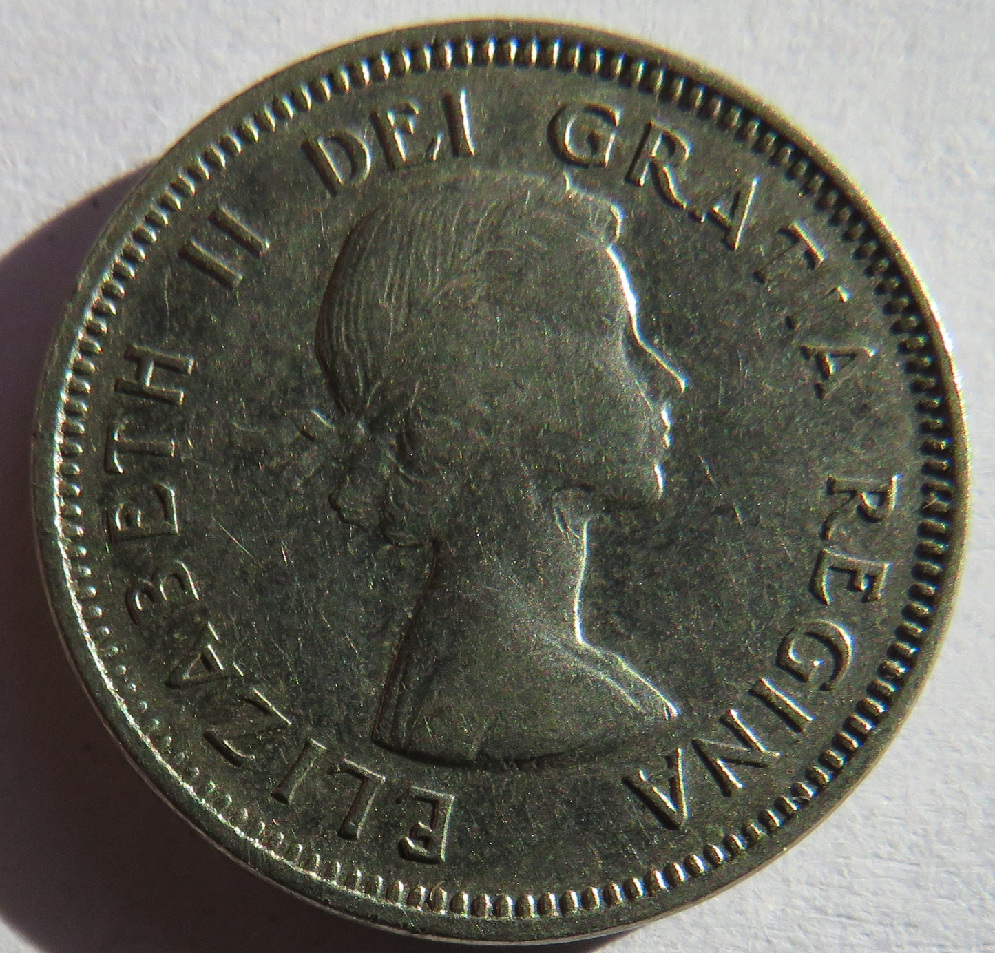 1964 Queen Elizabeth II Canada 5 Cents Coin