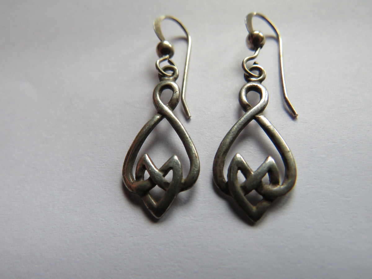Pair of Ladies Sterling Silver Drop Earrings By Kit Heath