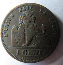 Load image into Gallery viewer, 1869 Belgium One Centime Coin
