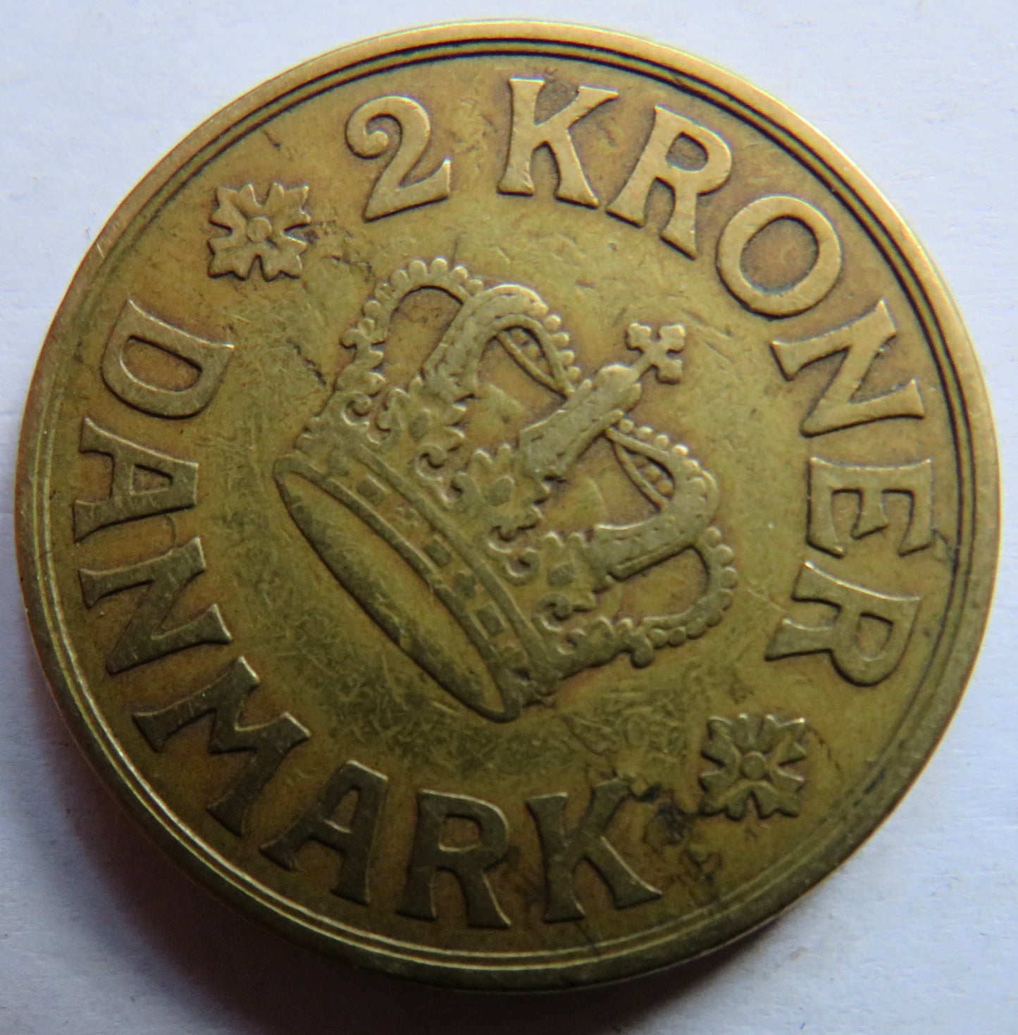 1925 Denmark 2 Kroner Coin