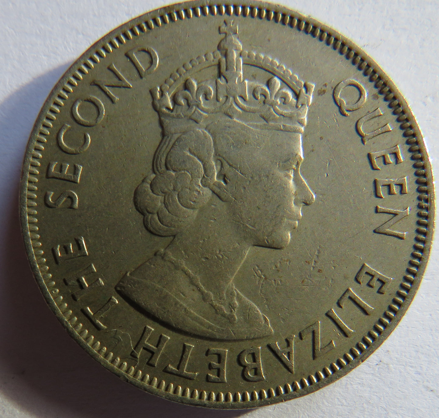 1955 Queen Elizabeth II Cyprus 100 Mils Coin