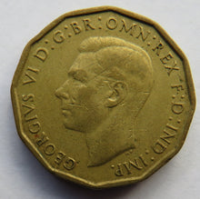 Load image into Gallery viewer, 1946 King George VI Brass Threepence Coin Scarce Date
