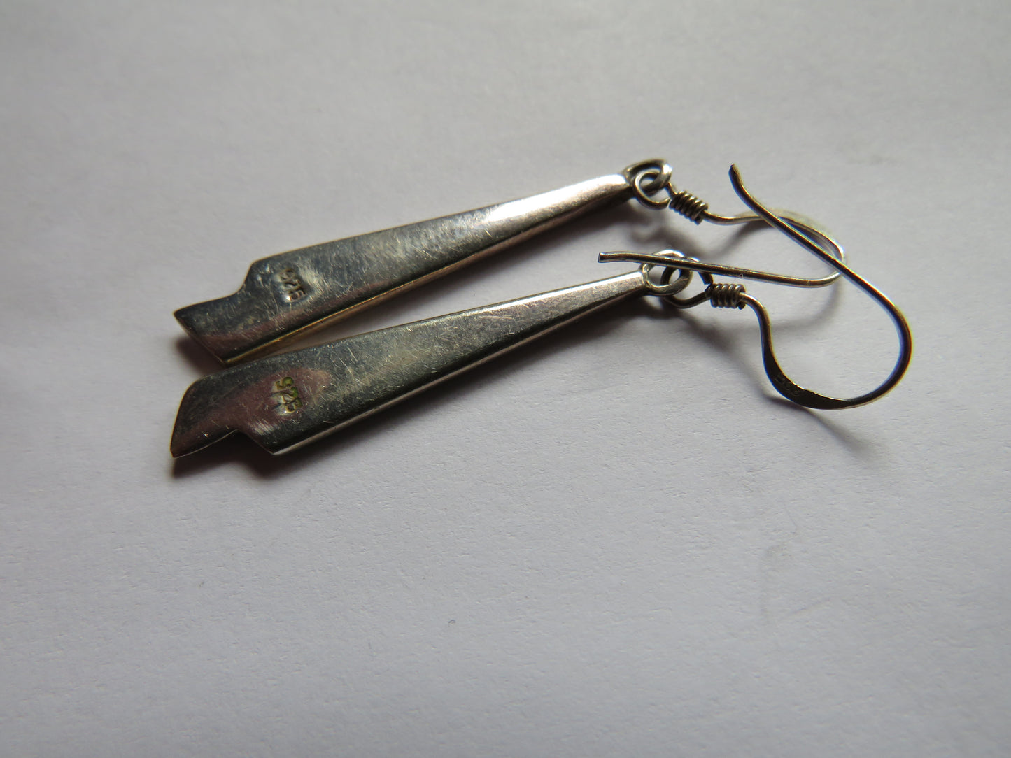 Pair of Ladies Sterling & Mother of Pearl Drop Earrings