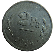 Load image into Gallery viewer, 1944 Belgium 2 Francs Coin
