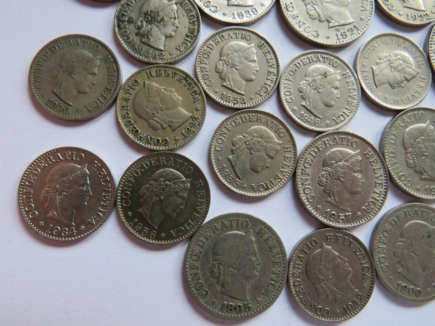 A Small Collection of Old Coins From Switzerland