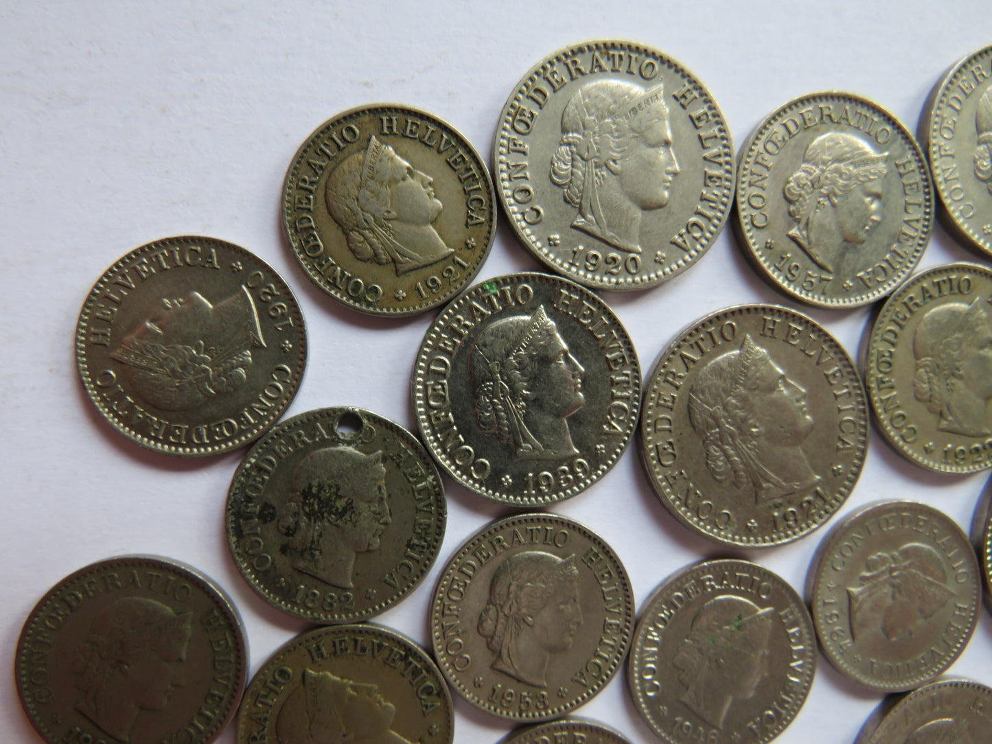 A Small Collection of Old Coins From Switzerland