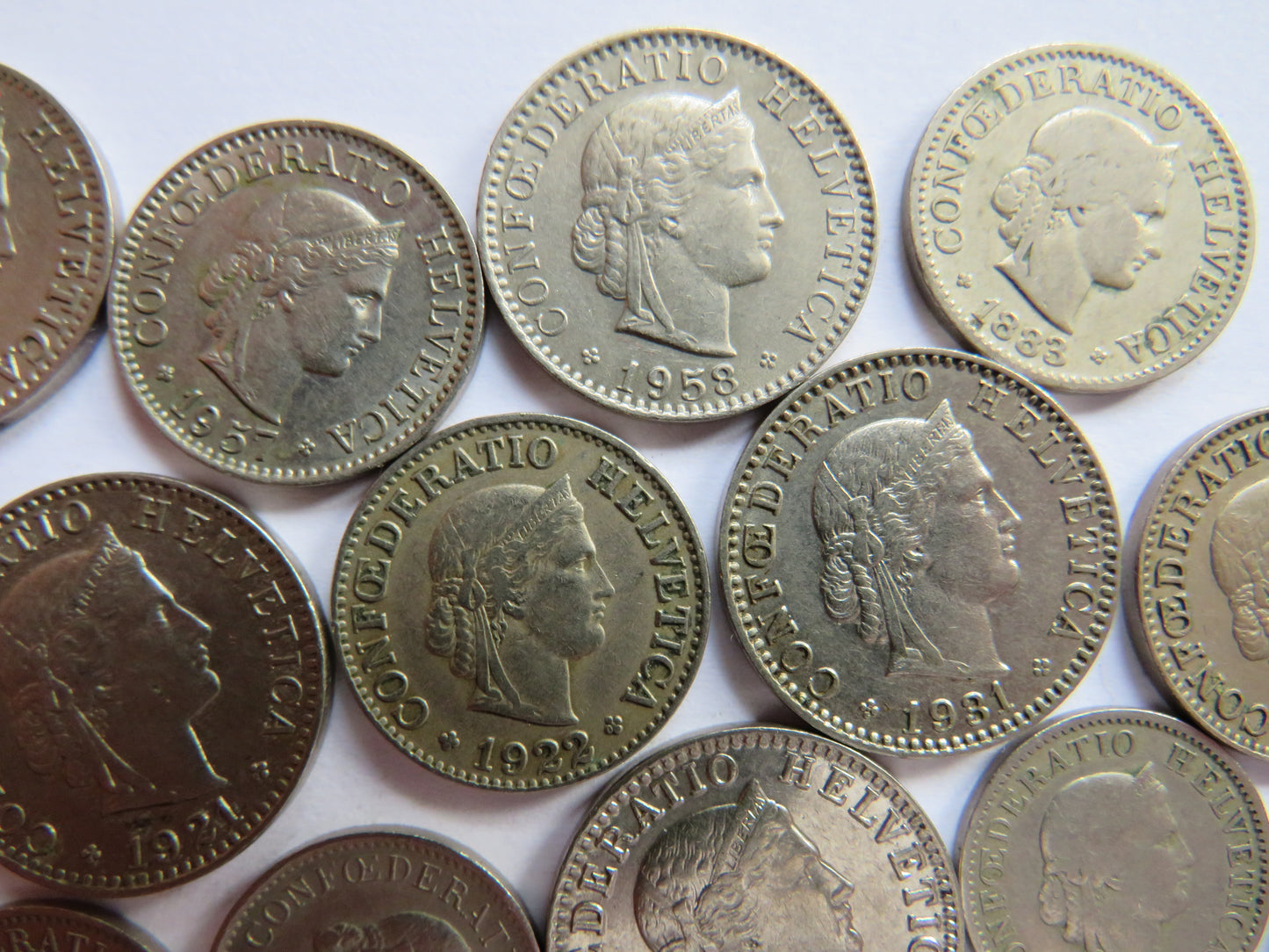 A Small Collection of Old Coins From Switzerland