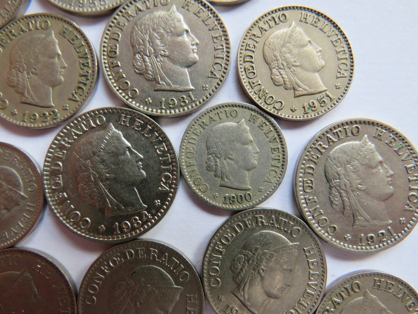 A Small Collection of Old Coins From Switzerland