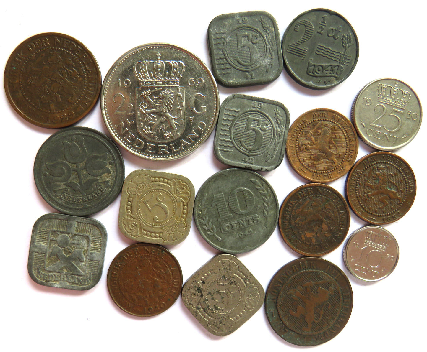 A Small Collection of Old Coins From The Netherlands