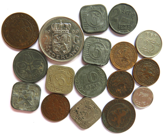 A Small Collection of Old Coins From The Netherlands