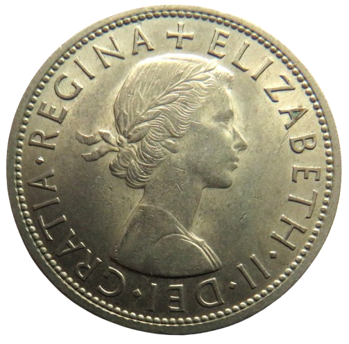 1959 Queen Elizabeth II Halfcrown Coin In Better Grade - Great Britain