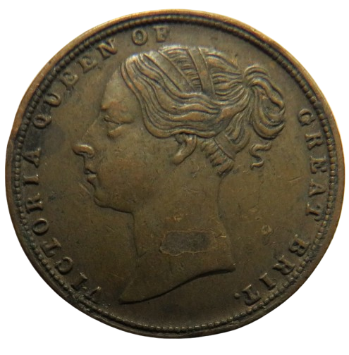 Mid 19thC Queen Victoria Gaming Token / Counter
