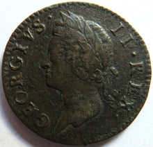 Load image into Gallery viewer, 1752 King George II Ireland / Hibernia Halfpenny Coin
