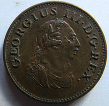 Load image into Gallery viewer, 1806 King George III Ireland Hibernia Farthing Coin Excellent Grade.
