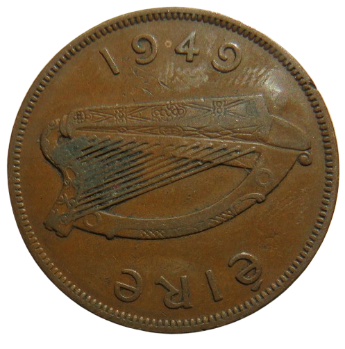 1949 Eire Ireland One Penny Coin