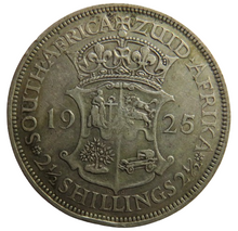 Load image into Gallery viewer, 1925 King George V South Africa Silver 2 &amp; 1/2 Shillings Coin
