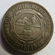 Load image into Gallery viewer, 1896 South Africa Silver 2 Shillings Coin
