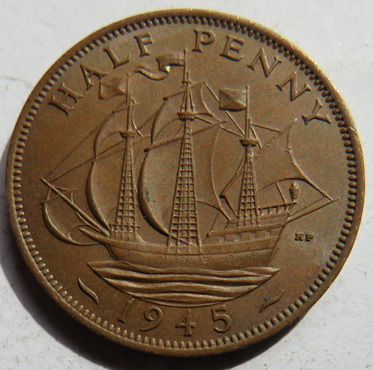 1945 King George VI Halfpenny Coin In Better Grade - Great Britain