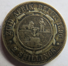 Load image into Gallery viewer, 1896 South Africa Silver 2 Shillings Coin
