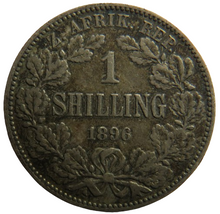 Load image into Gallery viewer, 1896 South Africa Silver Shilling Coin
