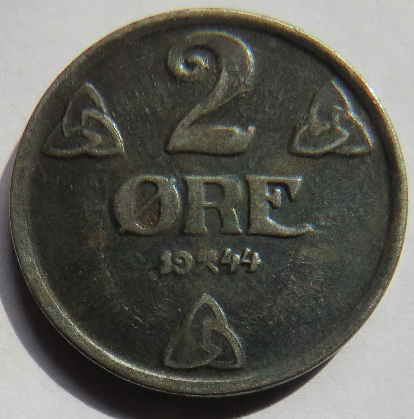 1944 Norway 2 Ore Coin