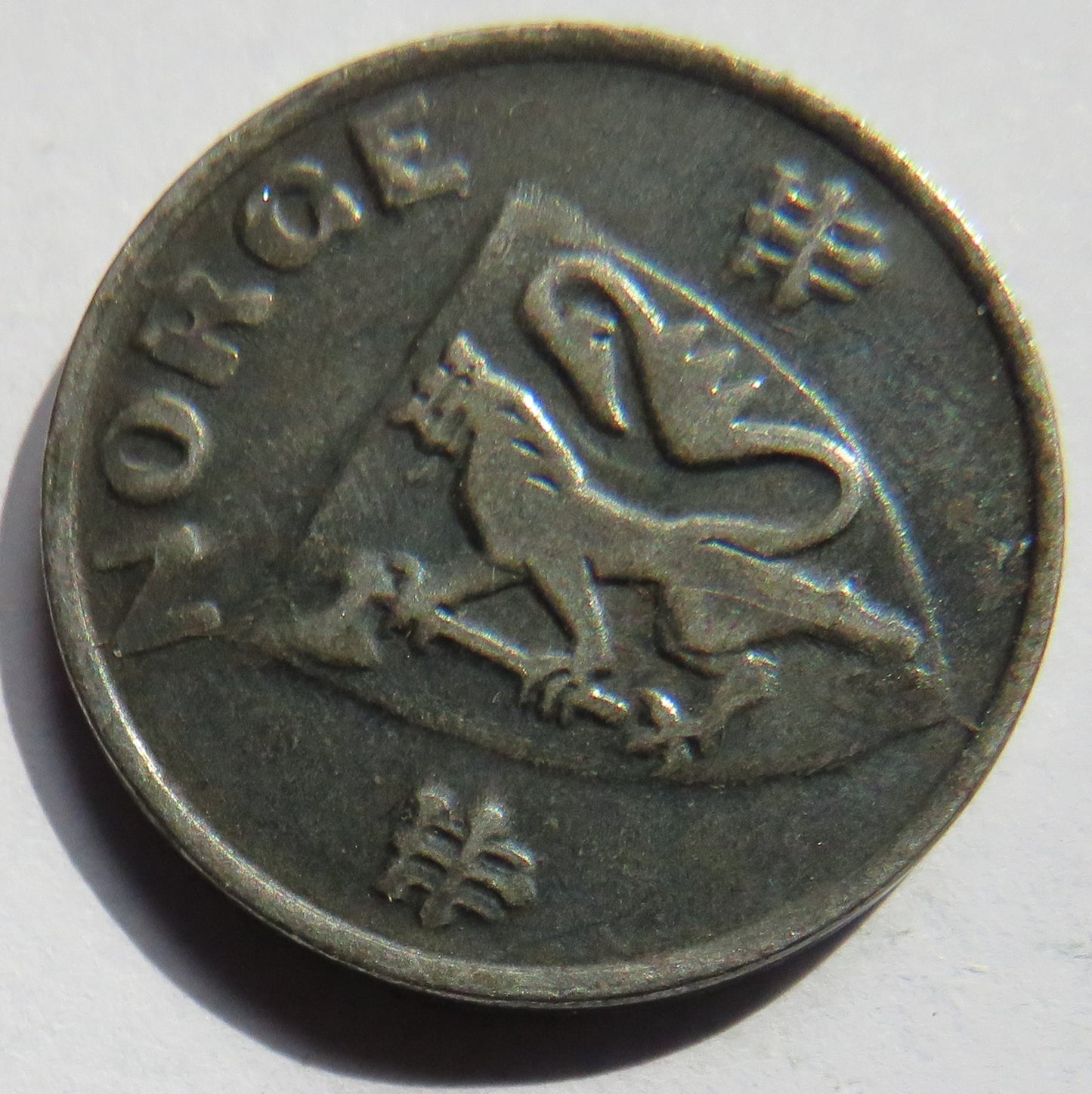 1944 Norway 2 Ore Coin