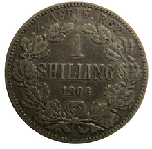 Load image into Gallery viewer, 1896 South Africa Silver Shilling Coin
