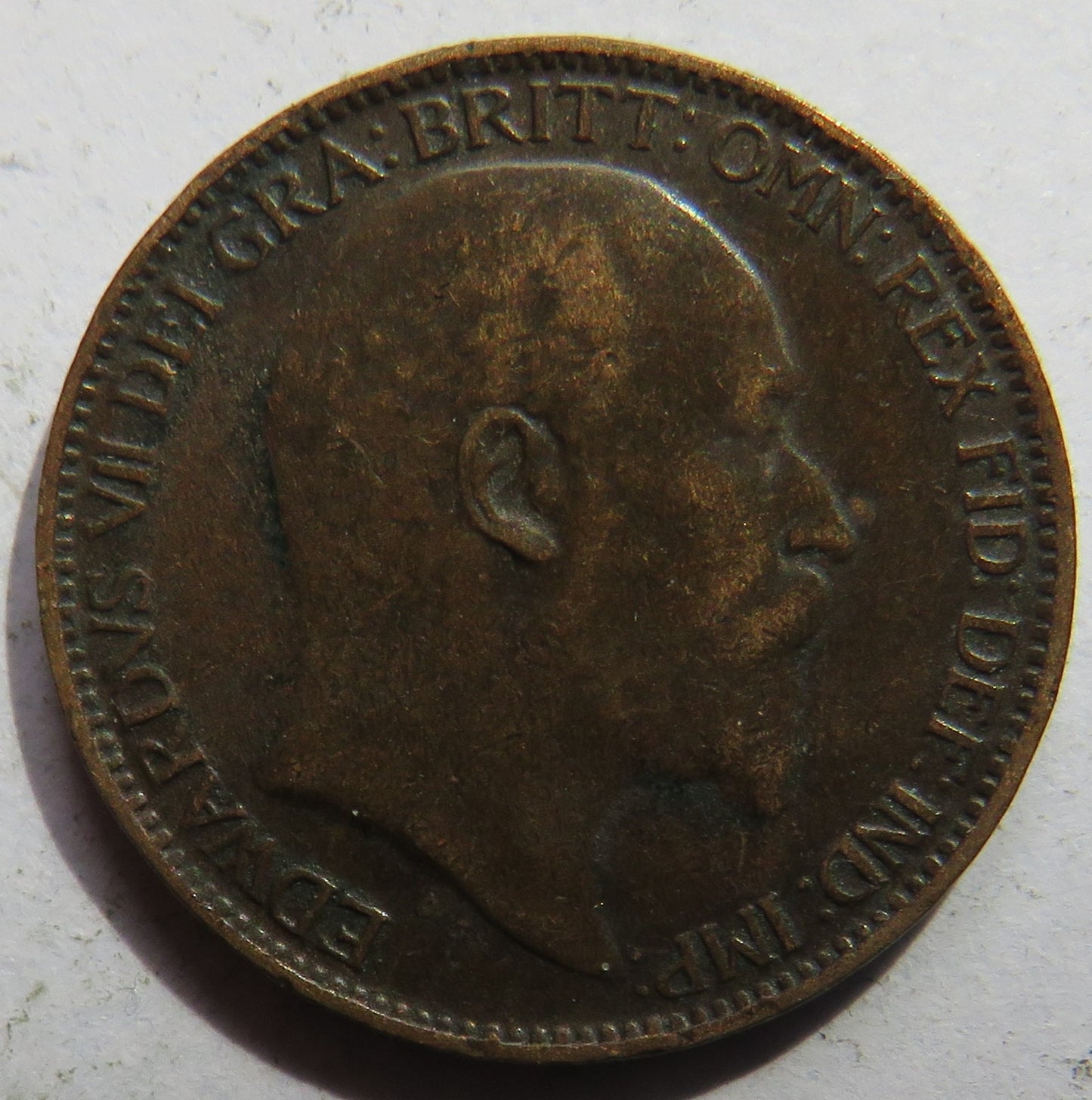 1907 King Edward VII Farthing Coin - Great Britain