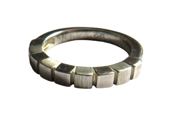 Ladies Sterling Silver Links of London Ring UK Size N / M & 1/2