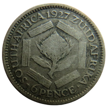 Load image into Gallery viewer, 1927 King George V South Africa Silver Sixpence Coin
