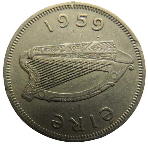 1955 Ireland Florin / 2 Shillings Coin