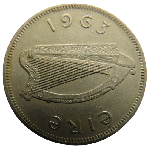 1963 Ireland Florin / 2 Shillings Coin