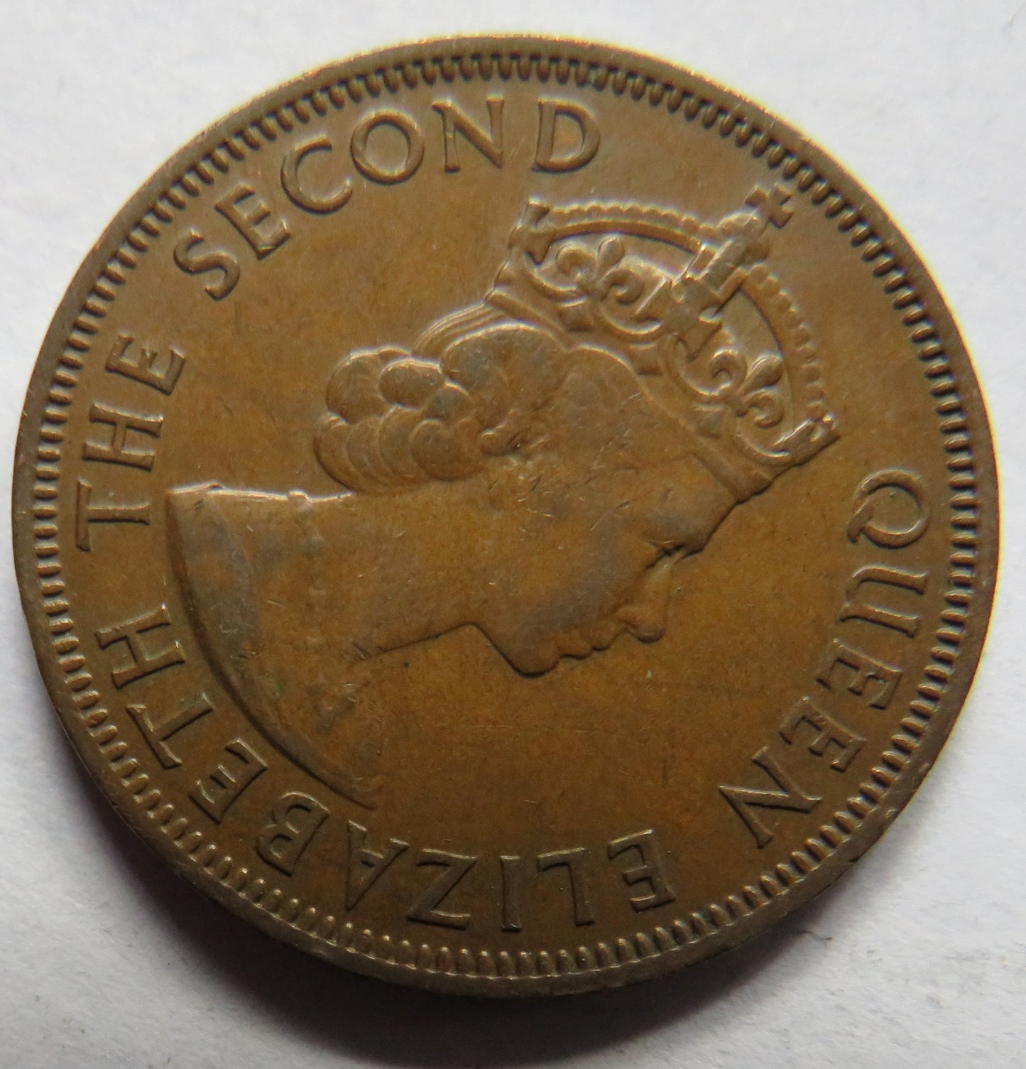 1955 Queen Elizabeth II Cyprus 5 Mils Coin