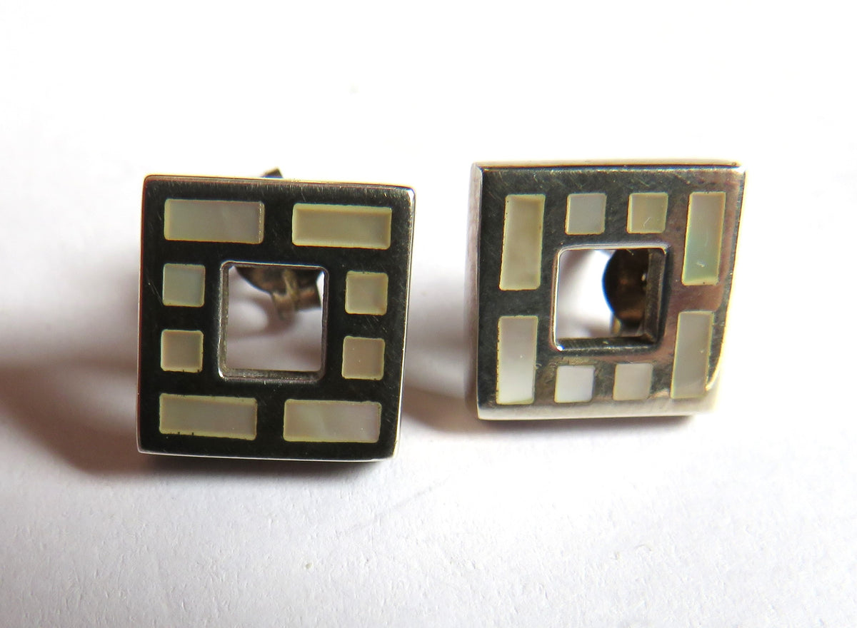 Stylish Pair of Ladies Sterling Silver Earrings By Kit Heath 2001 image 2