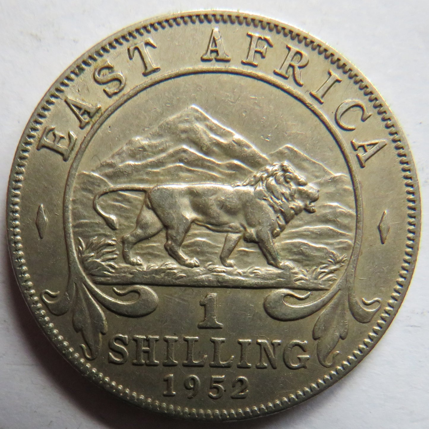 1952 King George VI East Africa One Shilling Coin