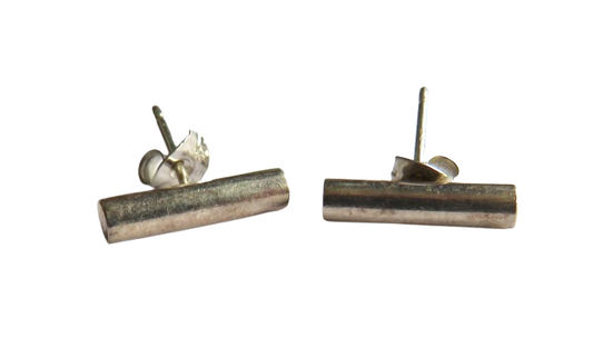 Stylish Pair of Ladies Sterling Silver Earrings By M & S