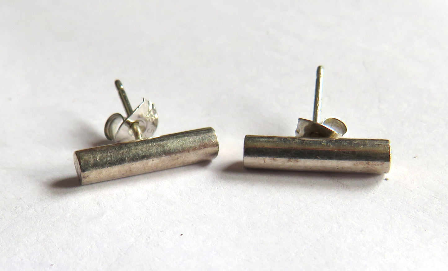 Stylish Pair of Ladies Sterling Silver Earrings By M & S