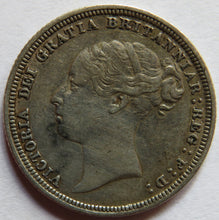 Load image into Gallery viewer, 1881 Queen Victoria Young Head Silver Sixpence Coin
