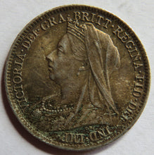 Load image into Gallery viewer, 1901 Queen Victoria Silver Sixpence Coin In Higher Grade
