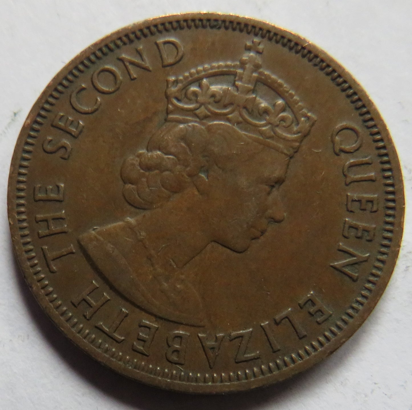 1955 Queen Elizabeth II Cyprus 5 Mils Coin