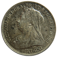 Load image into Gallery viewer, 1901 Queen Victoria Silver Sixpence Coin In Higher Grade
