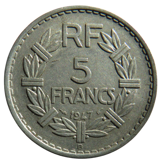 1947 France 5 Francs Coin