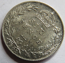 Load image into Gallery viewer, 1901 Queen Victoria Silver Sixpence Coin In Higher Grade
