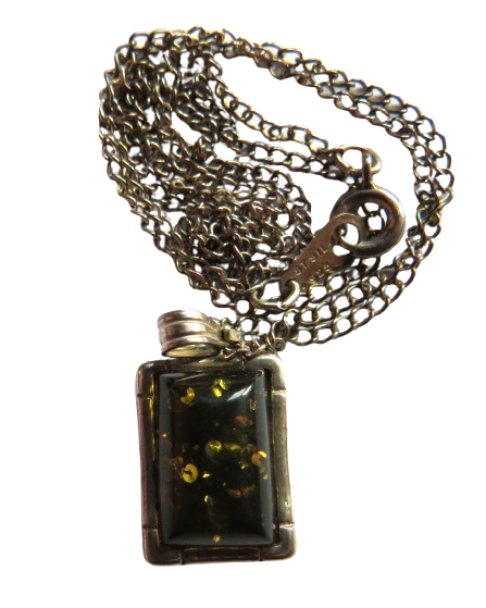 Stylish Ladies Sterling Silver Necklace  & Pendant