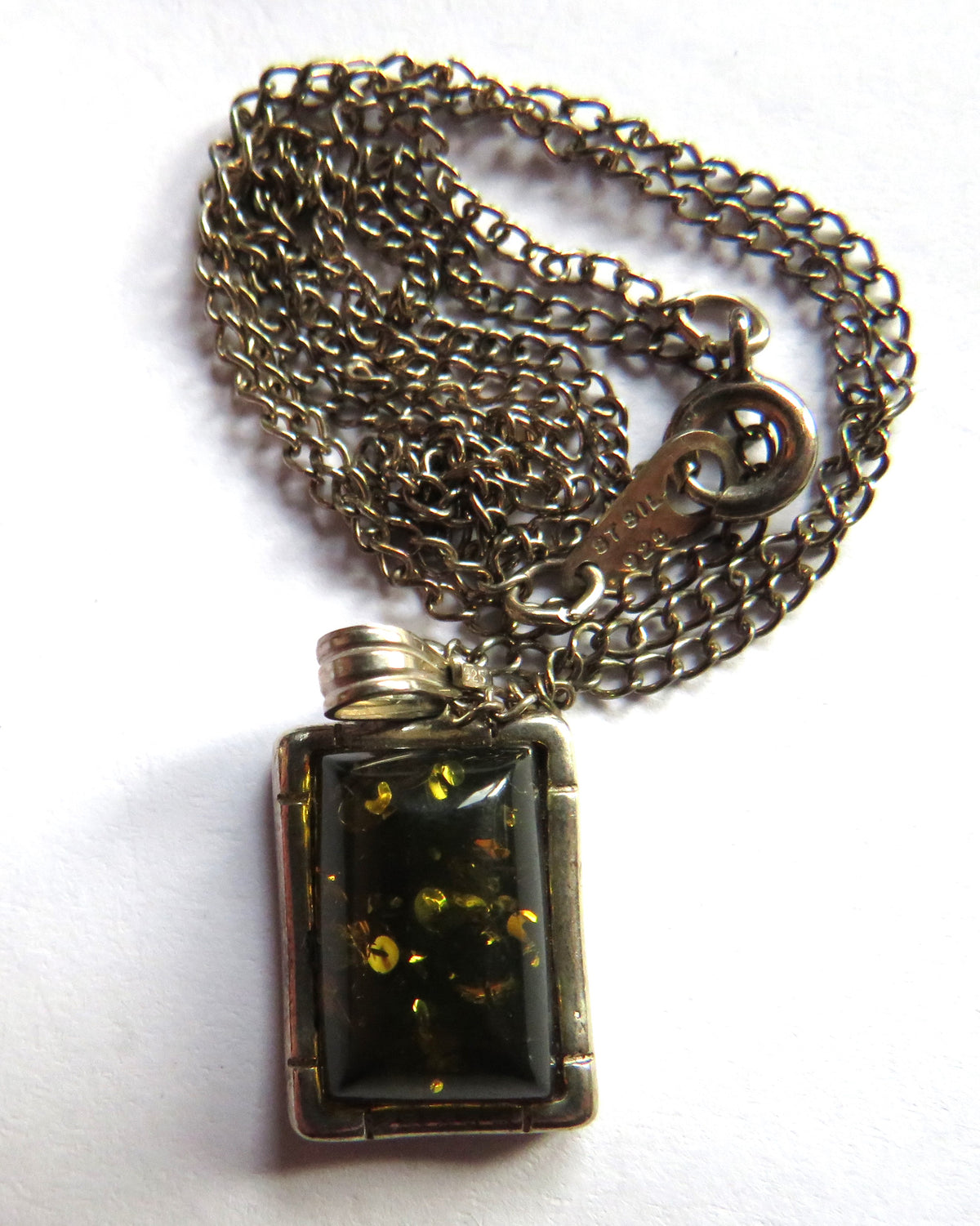 Stylish Ladies Sterling Silver Necklace  & Pendant image 2